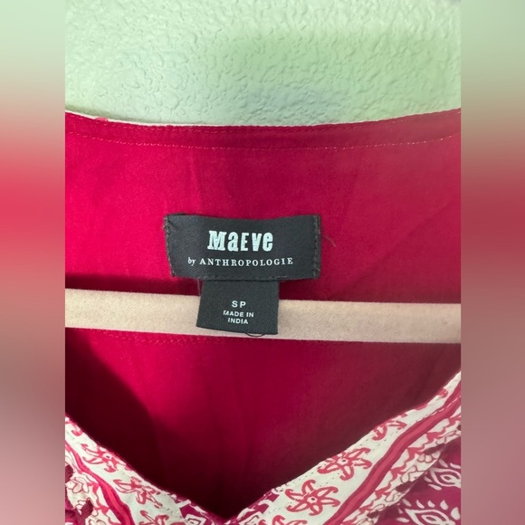 Maeve Isabel Embroidered Long Sleeve Tunic Dress Small anthropologie - Picture 3 of 8